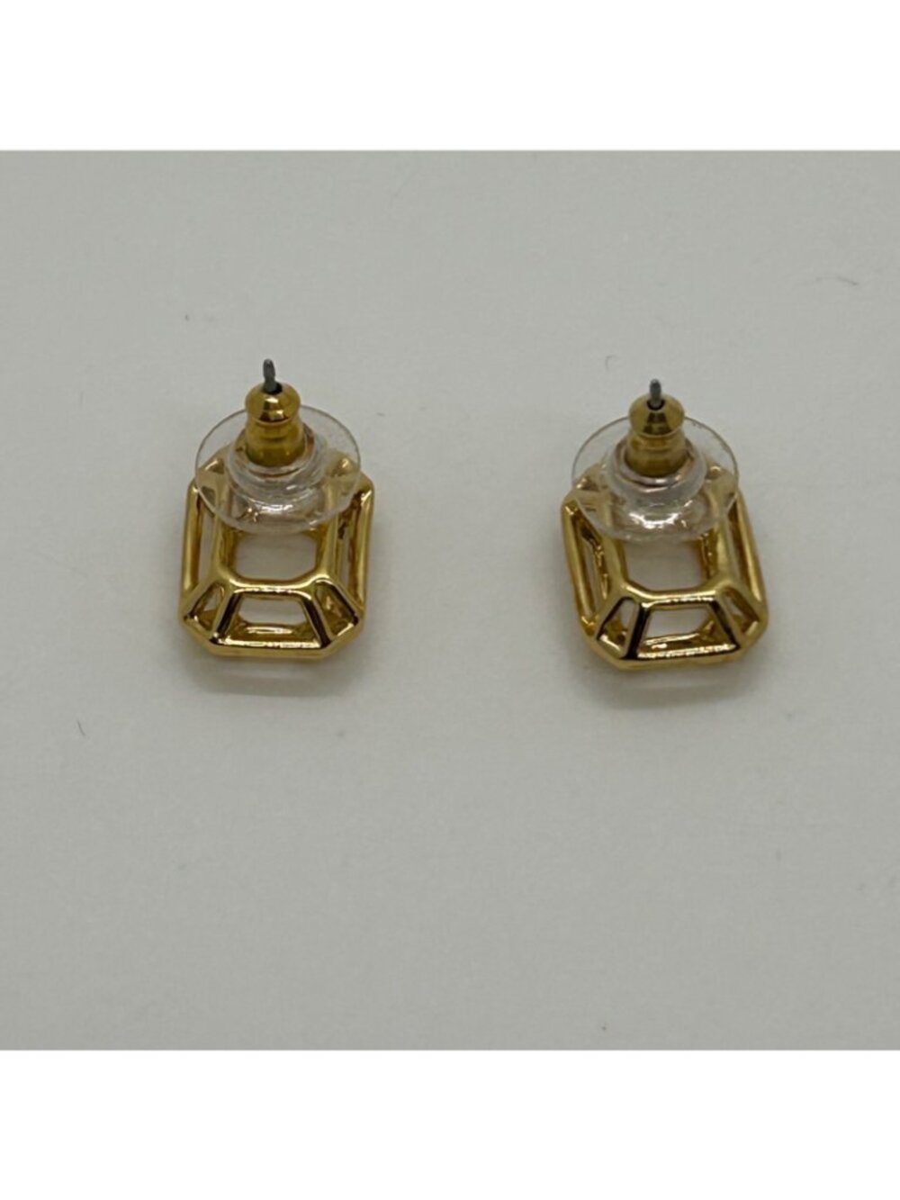 Kate Spade Freeze Frame Gold-Tone Geometric Stud Earrings Modern Minimalist Desi - Picture 8 of 11